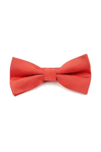 6AM Ceremony Red silk bow tie with subtle texture
