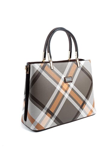 Silver Polo Silver & Polo Khaki - Brown Sp924 Women's Handbag