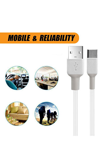 sopy PowerLine Select+ USB-A to Micro USB Cable, 3ft, 6A Fast Charging