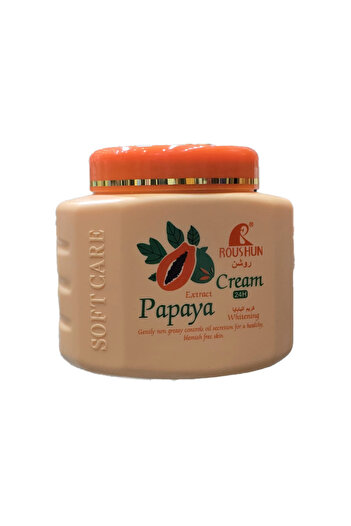 Roshen Papaya Extract Cream for Skin Moisturizing, Suitable for All Skin Types, 350g