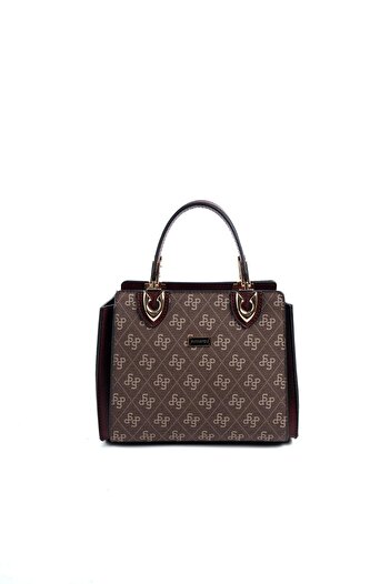 Silver Polo Silver & Polo Brown Yellow - Burgundy Sp1133 Women's Handbag
