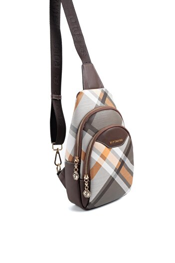 Silver Polo Silver & Polo Khaki - Brown Sp959 Women's Body Bag