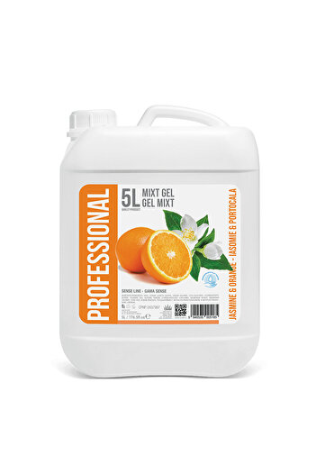 Sense Mixed Hotel Gel 5L, Shampoo and Shower Gel - Jasmine & Orange