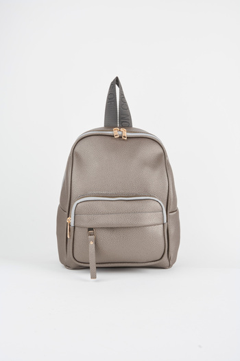 Vivaq Women's Koala Gray 3 Compartment Soft Faux Leather Zipper Closure Travel & Casual Backpack