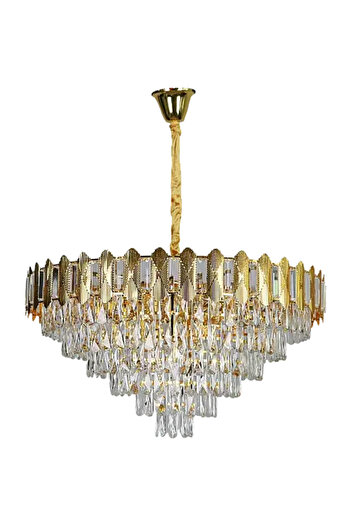 HAMER Luxury Crystal Chandelier, Modern Gold Chandelier, 80cm