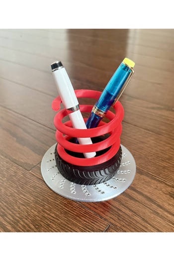 HasFar Tech Motorsport Shock Absorber Designed Pen Holder – Desk Organizer