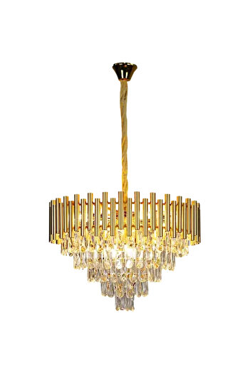 HANER Luxury Crystal Chandelier, Modern Gold Chandelier, 60cm