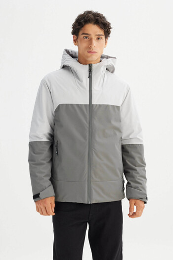 Lee Relaxed Fit Anthracite Men's Coat L2520257003