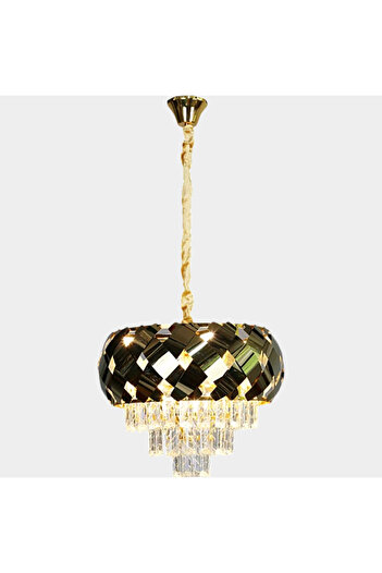 HAMER Luxury Crystal Chandelier, Modern Gold Chandelier, 40cm, Elegant Design