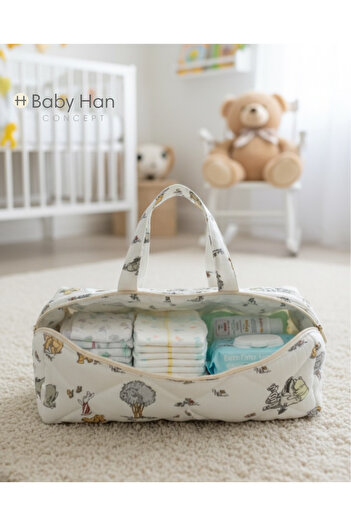 BABY HAN CONCEPT 100% Cotton Muslin Mother Baby Care Bag – Large Size