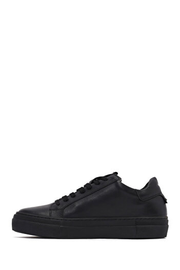 Derimod Women's Black Lace-Up Leather Sneaker 25Afd290018