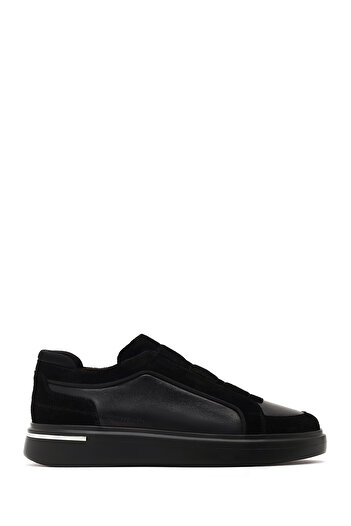 Derimod Men's Black Thick Soled Leather Sneaker 25Wfd604914