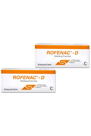 ROFENAC -D 50 mg, Dispersible Tablet 20pcs (PACK OF 2)