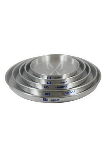 Generic Set of 5 high-quality Egyptian aluminum pizza trays