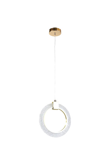 HAMER Modern chandelier, golden color, 3 lights, 9 watts, single
