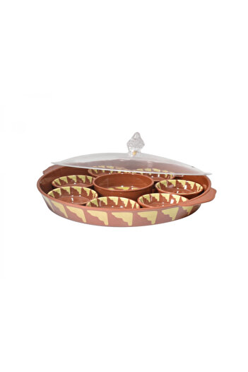 Generic Small oriental breakfast plate with cover, 9 pieces