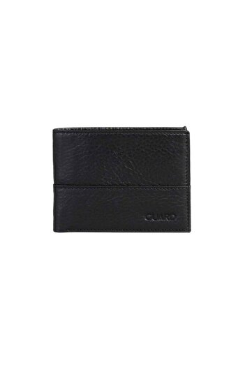 GUARD Black Slim Classic Horizontal Model Genuine Leather Men's Wallet - Grd251018Wt1704