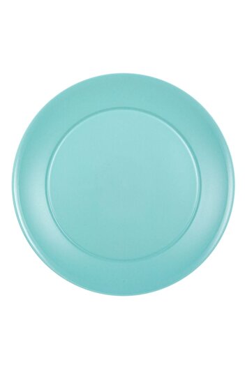 SHOPIENS Fruit Plate, Plastic, Sea Green, 20 cm, Dishwasher and Microwave Safe, MYONNA