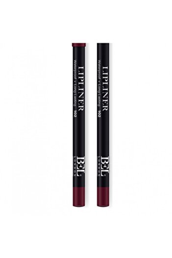 Bel London , BEL London, Hydrogenated Vegetable Oil, Waterproof, Contour, Lip Liner, 102, 0.78 g