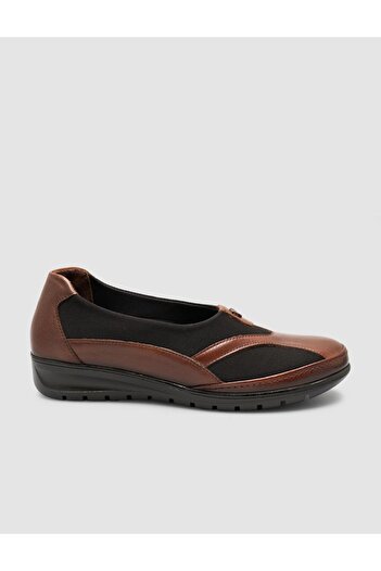 Cabani 100% Genuine Leather Women's Comfort Shoes with Tan Detail