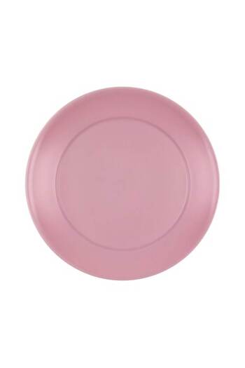 SHOPIENS Fruit Plate (Powder Pink), Plastic, 20 cm