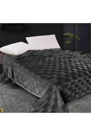 ALBAGSHI Hi Crest Plain Double Blanket