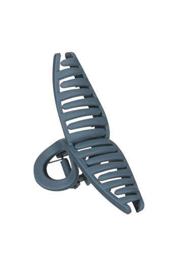 SHOPIENS Women's Hair Clip, Loop Design, Plastic, Blue, 11x4 cm