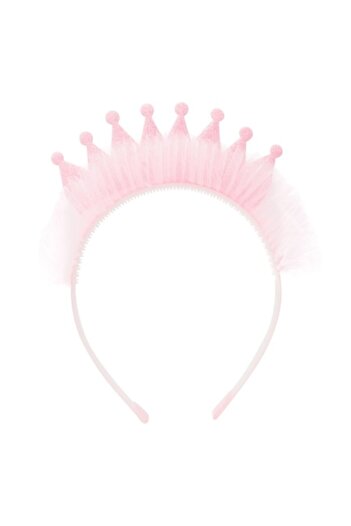 SHOPIENS Children's Tiara - Pink Glitter Tulle (MYONNA)