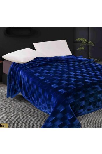 ALBAGSHI High Crest Plain Double Blanket