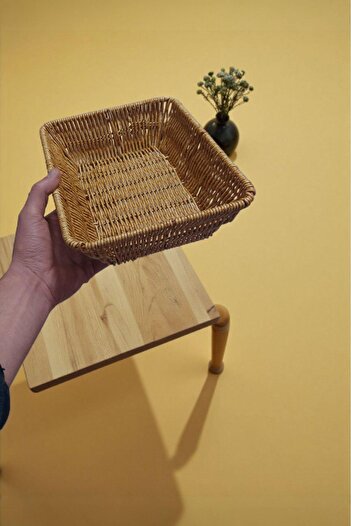 İLİVA Rattan Wicker Bread Basket Multipurpose Organizer Organizer Durable Material