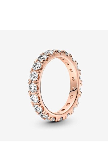 DORA Rose gold eternity dazzling ring