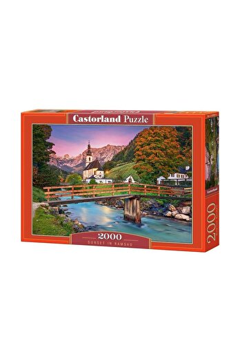 Castorland Puzzle 2000 pieces Sunset in Ramsau 200801