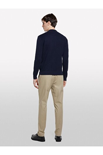 Sisley Men's Cotton Blend Zipper Bomber Cardigan 325P10F2S500H-Sis06U