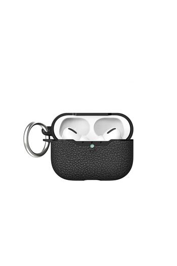 AktarMobile Airpods Pro 3. Nesil Uyumlu Kılıf Hoparlör ve Mikrofon Delikli Deri Görünümlü Silikon Kapak