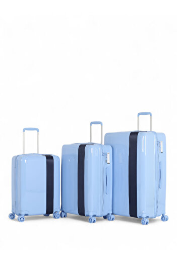 Bande à Part 3-piece travel bag set - shatterproof - stylish and durable made of polycarbonate material.
