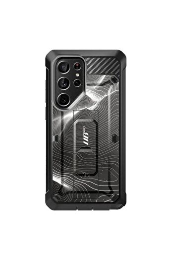 Supcase Unicorn Beetle Pro case for Samsung Galaxy S24 Ultra, Polycarbonate, Black Ripple