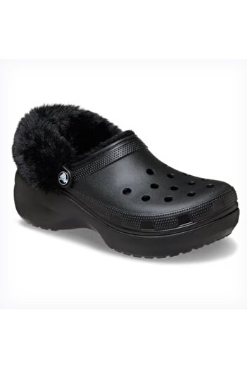 Crocs Columbia Classic Platform Fuzz Lined Clog Women's Slippers 212854
