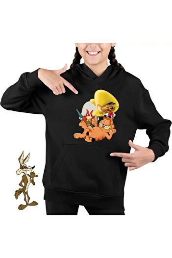 OEM Kids Girls' Sweatshirt Speedy Gonzales Garfield Yosemite Sam Cartoons
