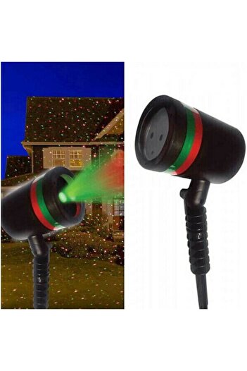 EMATTERIO Outdoor Christmas Laser Projector with Red and Green Lights for Home and Garden