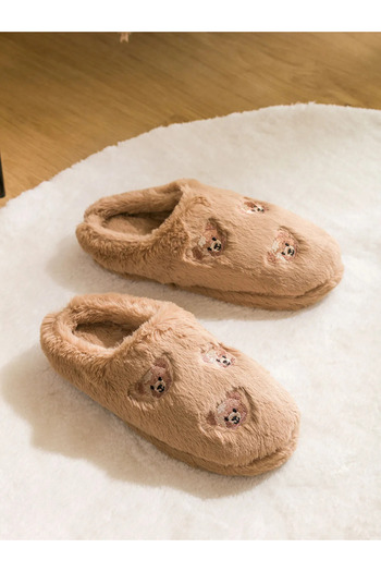 LC Waikiki LCW HOME Bej Ayı YEBU Teddy Nakışlı YEBU Pelüş Kadın Ev Terliği