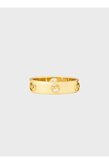 Michael Kors Women MKC1550AA710 Mk Logo Detailed Ring