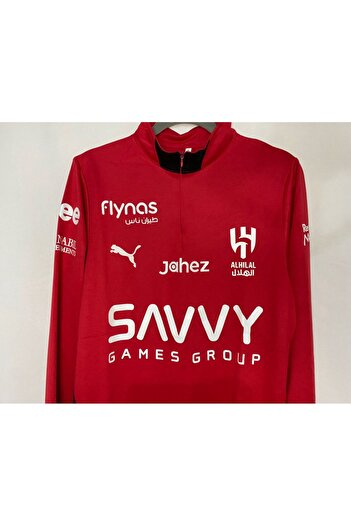 NO BRAND Saudi Al Hilal Red Sleeve Sweatshirt