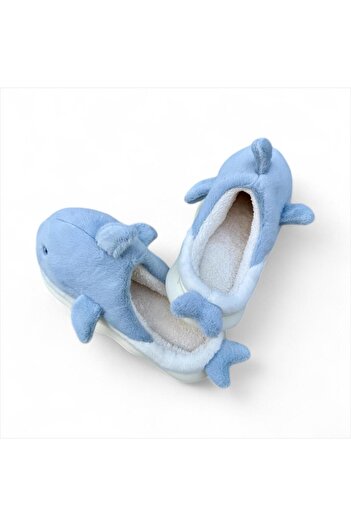 Shark Shark slippers, unisex, fur-lined inside, with thick soles
