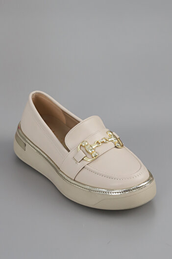 kajal ayakkabı Mdln 516 Casual Loafer with Buckle Detail