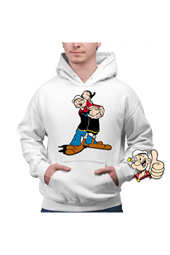 OEM Men's Hoodie Popeye the Sailor Olive Dans Valentines