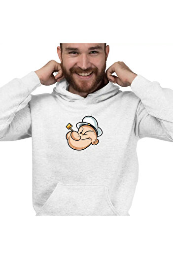 OEM Men's Sweatshirt Popeye the Sailor Fisherman Pipa Boatman