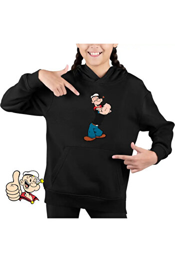 OEM Kids Girls Sweatshirt Popeye The Sailor Looney Cartoon Fisherman