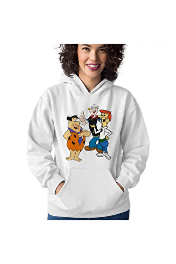 OEM Women's Sweatshirt Popeye The Sailor Flintston Jetson Old Cartoons