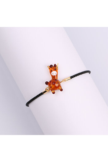 ADAMODART Giraffe Murano Glass Beaded Bracelet