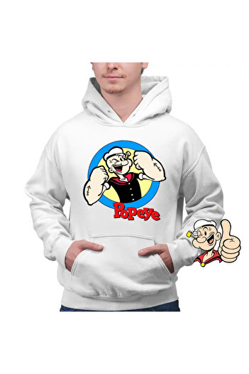 OEM Men's Sweatshirt Sailor Popeye Cartoon Helmsman